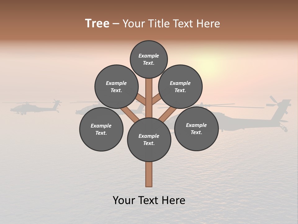 Aviation Apache Flying PowerPoint Template