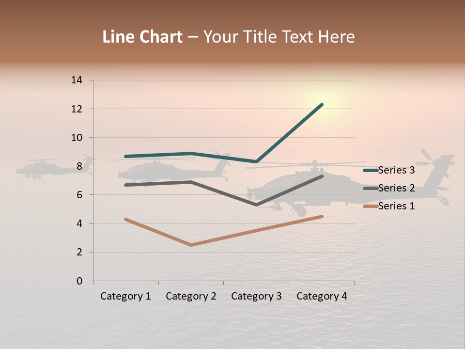 Aviation Apache Flying PowerPoint Template
