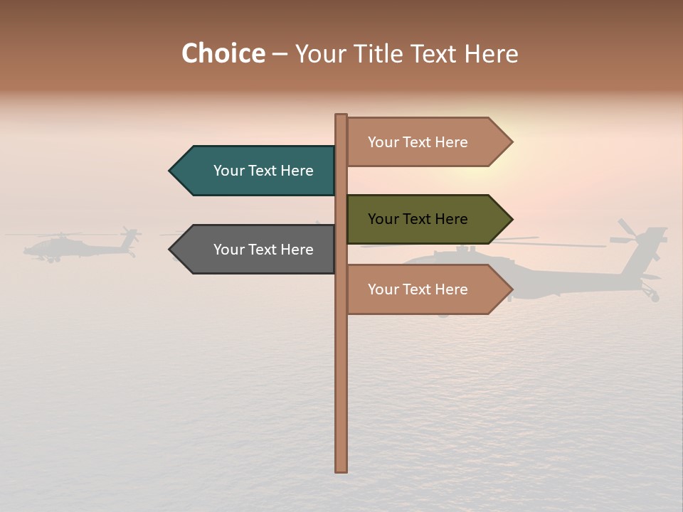 Aviation Apache Flying PowerPoint Template