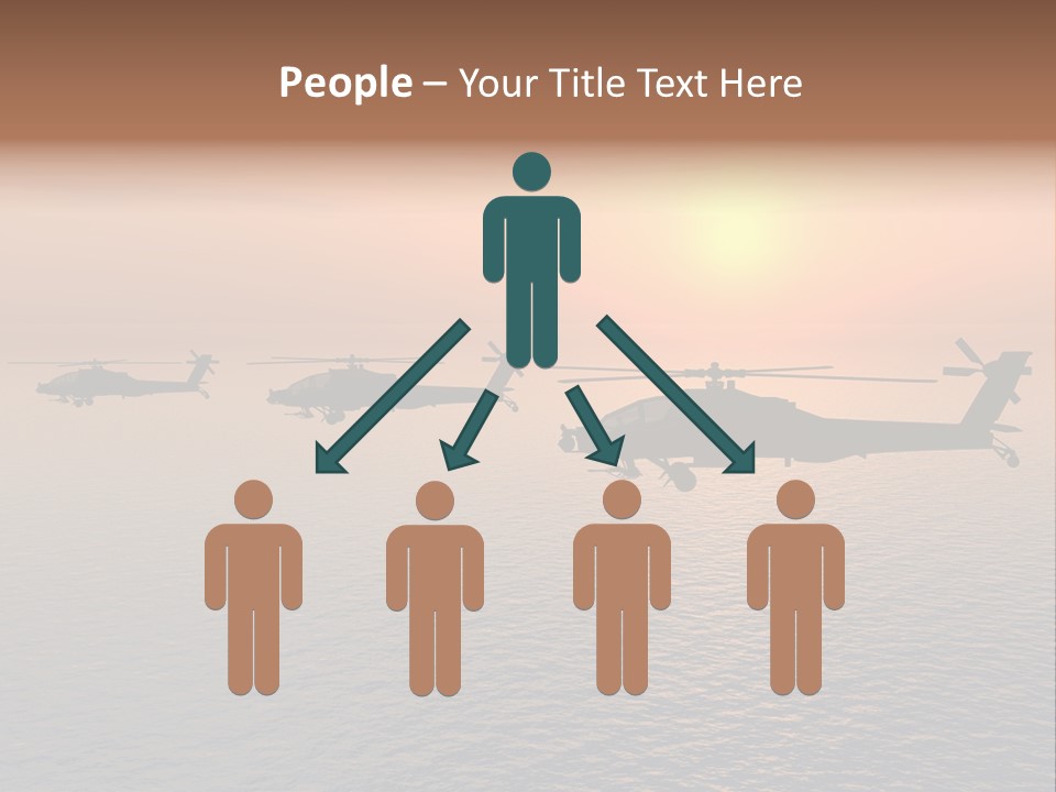 Aviation Apache Flying PowerPoint Template