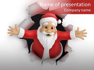 Holiday Claus Background PowerPoint Template