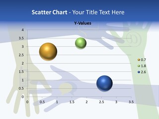 A Group Of Hands Reaching Out To Each Other PowerPoint Template