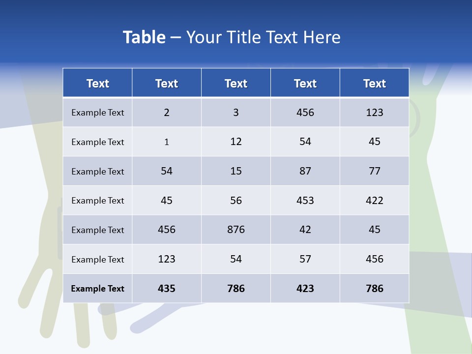 A Group Of Hands Reaching Out To Each Other PowerPoint Template