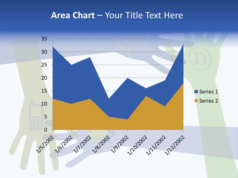 A Group Of Hands Reaching Out To Each Other PowerPoint Template