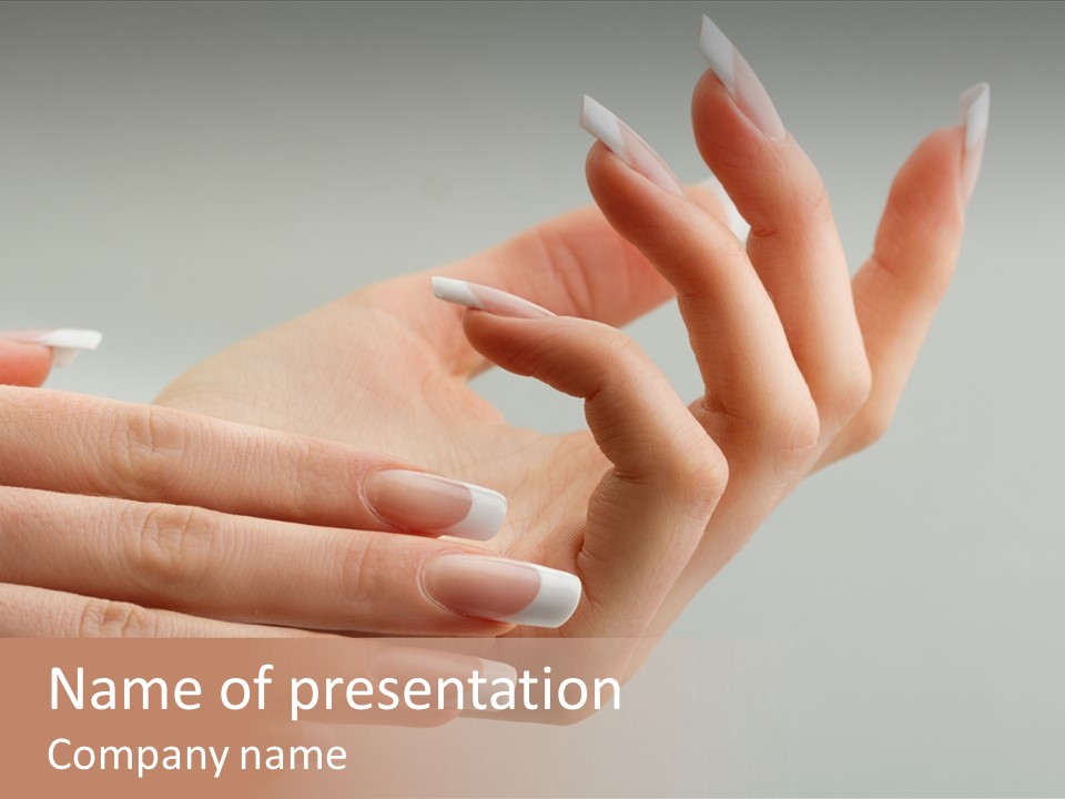 Manicure Design Body PowerPoint Template