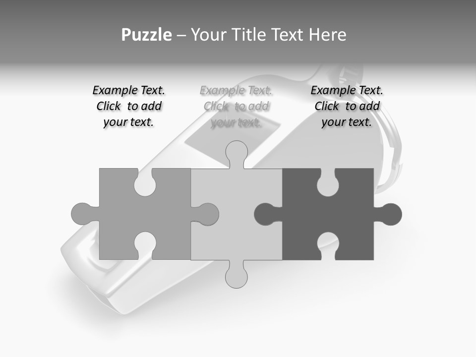 Game White Still PowerPoint Template