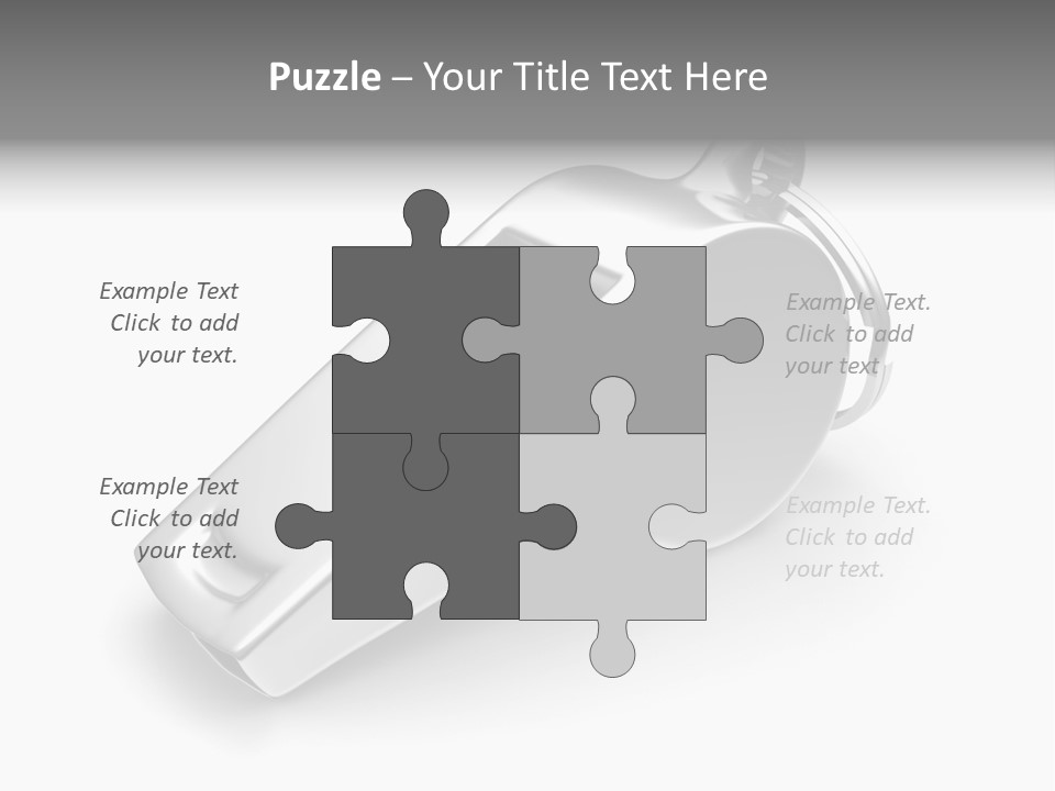 Game White Still PowerPoint Template