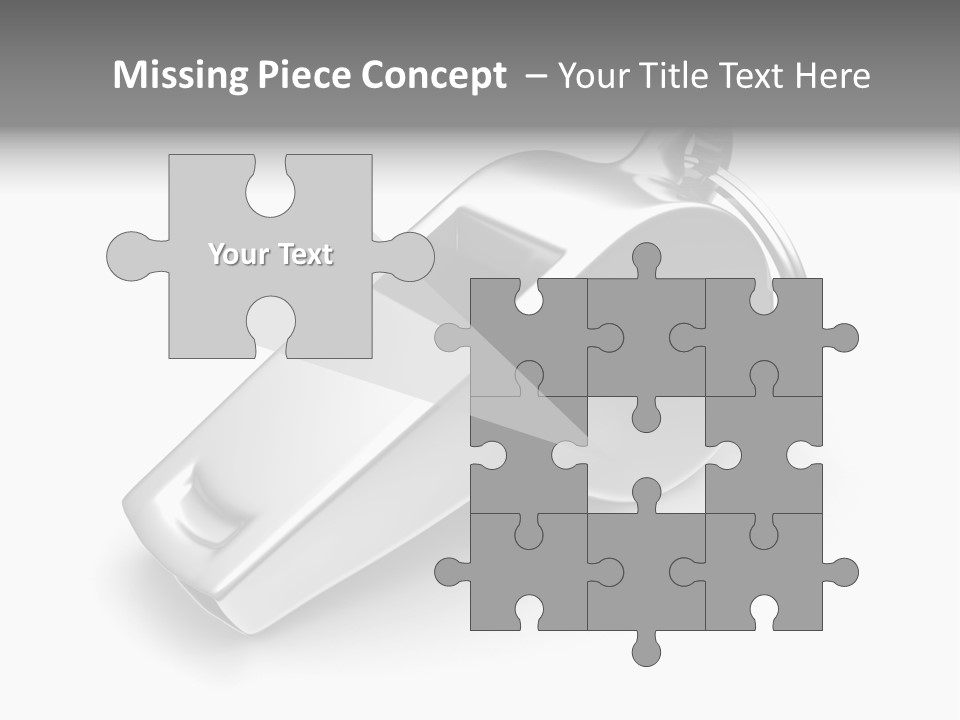 Game White Still PowerPoint Template