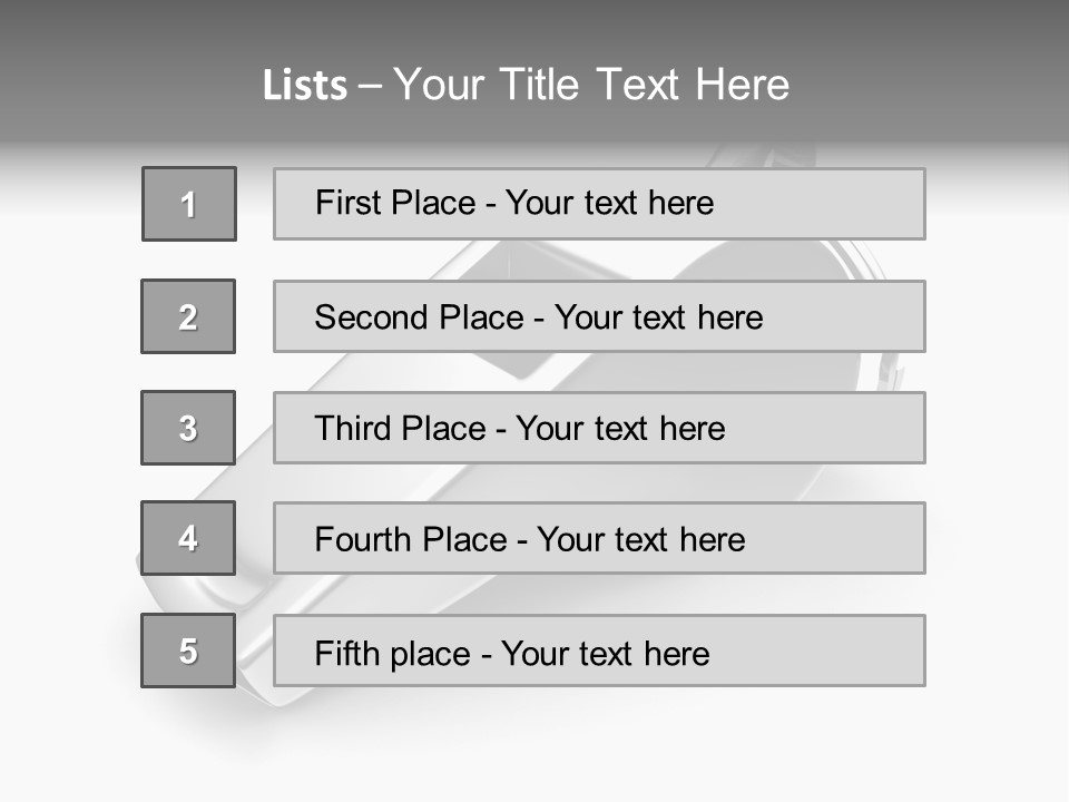 Game White Still PowerPoint Template