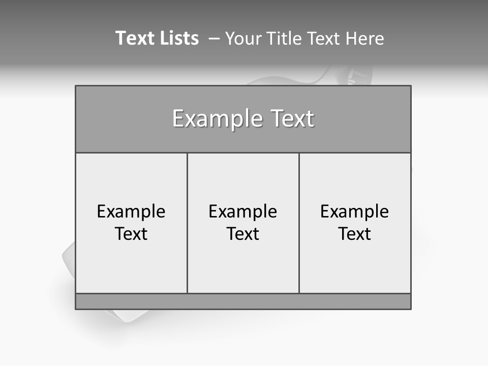 Game White Still PowerPoint Template