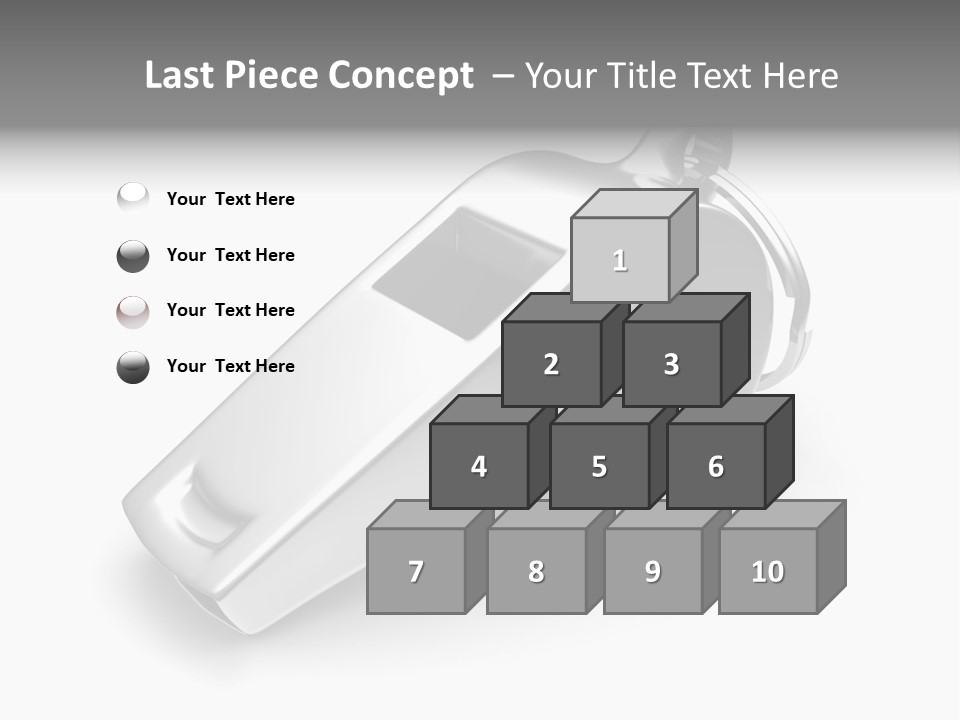 Game White Still PowerPoint Template