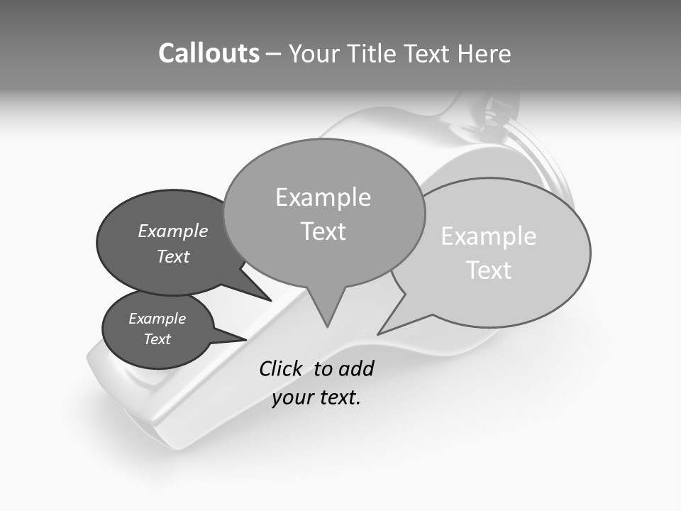 Game White Still PowerPoint Template