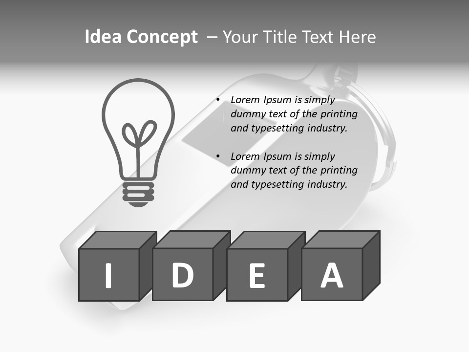 Game White Still PowerPoint Template