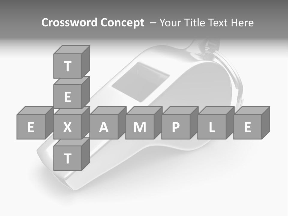 Game White Still PowerPoint Template