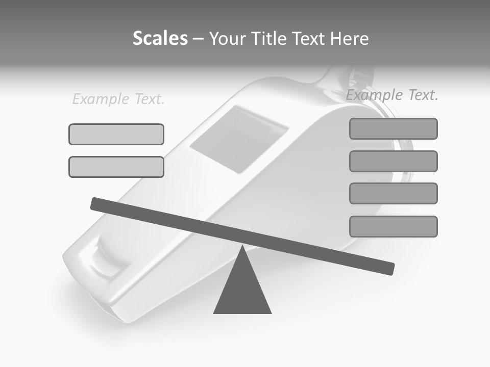 Game White Still PowerPoint Template