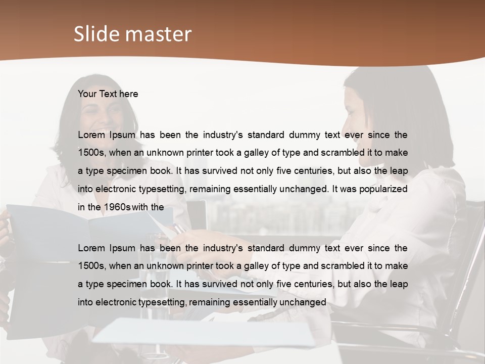 Conversation Office Office Documents PowerPoint Template