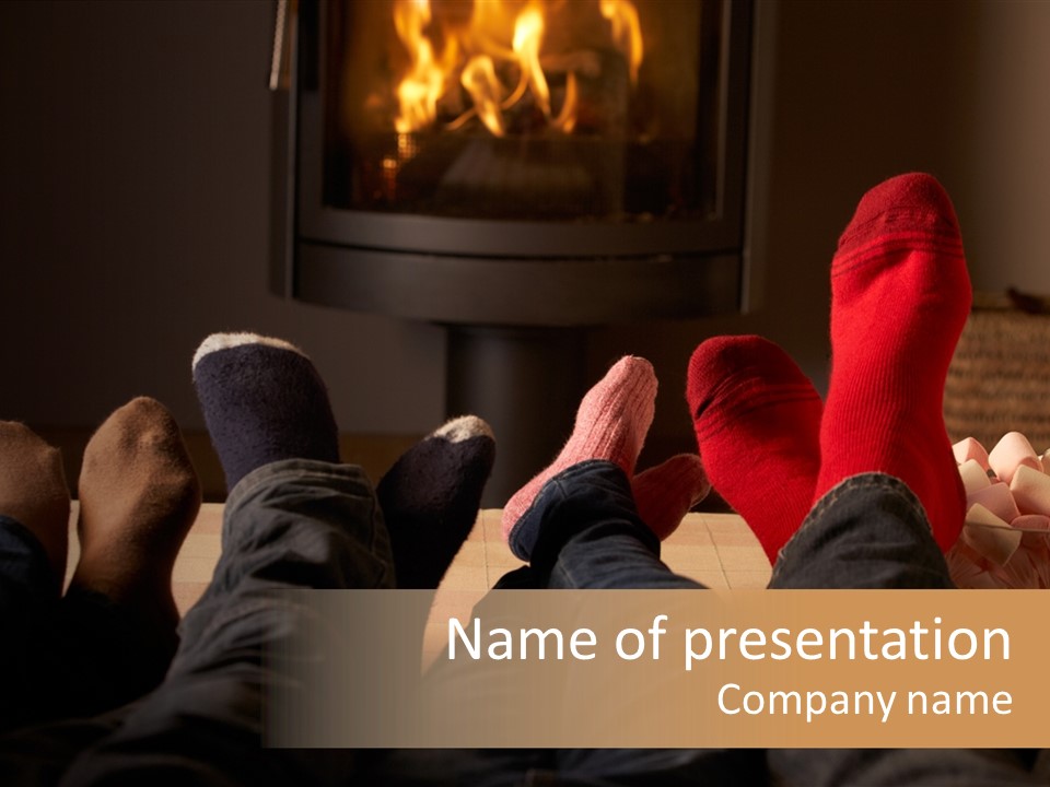 Detail Relaxing Dad PowerPoint Template