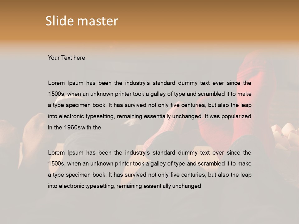 Detail Relaxing Dad PowerPoint Template