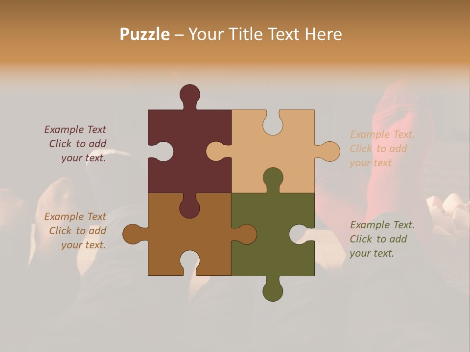 Detail Relaxing Dad PowerPoint Template