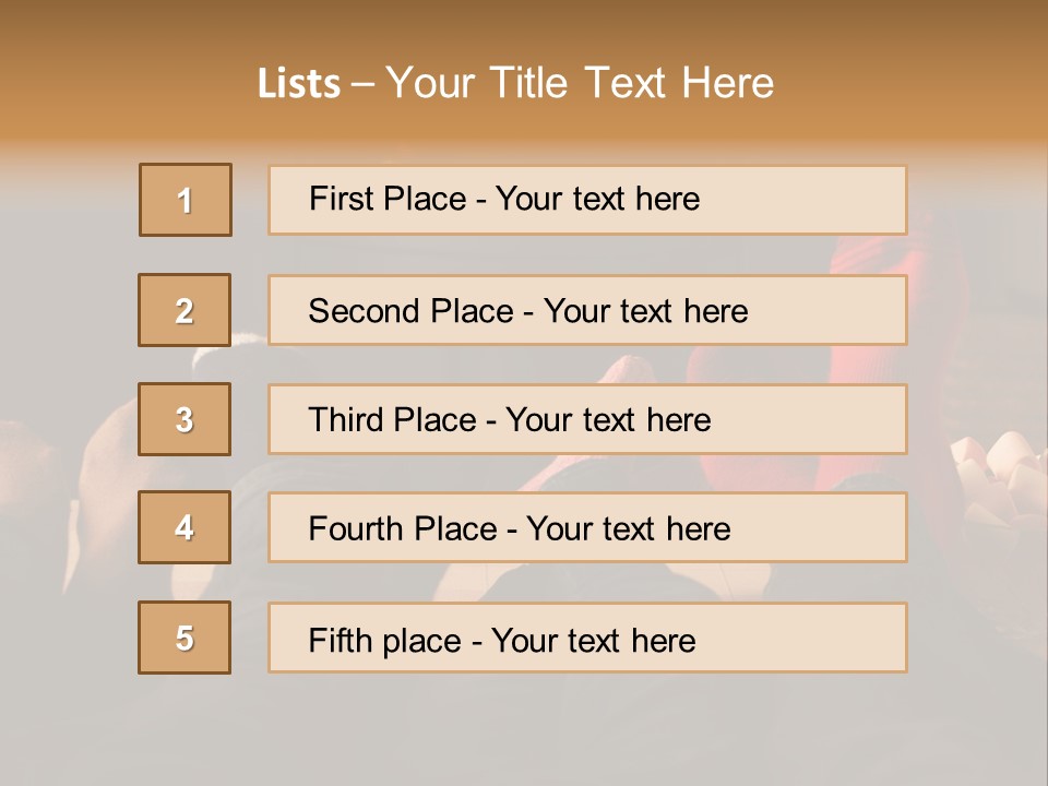 Detail Relaxing Dad PowerPoint Template