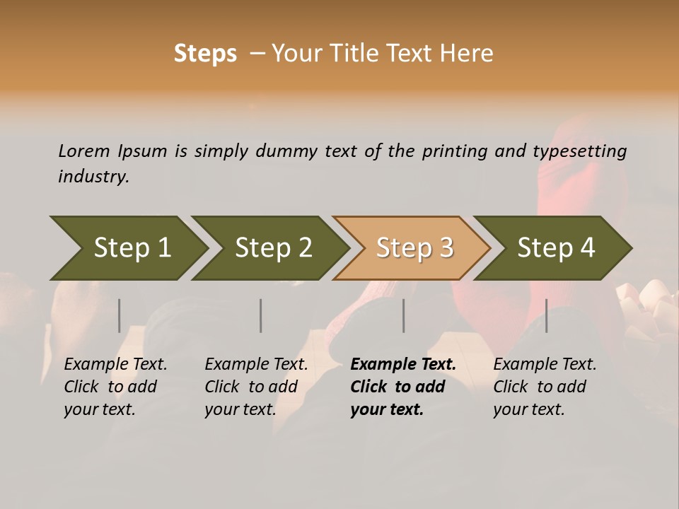 Detail Relaxing Dad PowerPoint Template