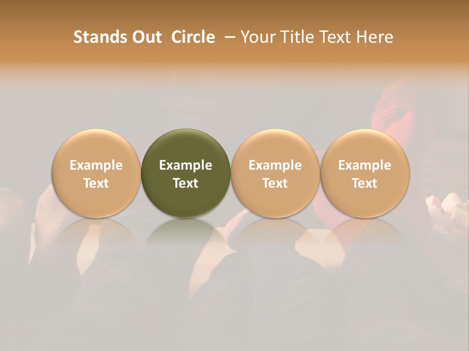 Detail Relaxing Dad PowerPoint Template