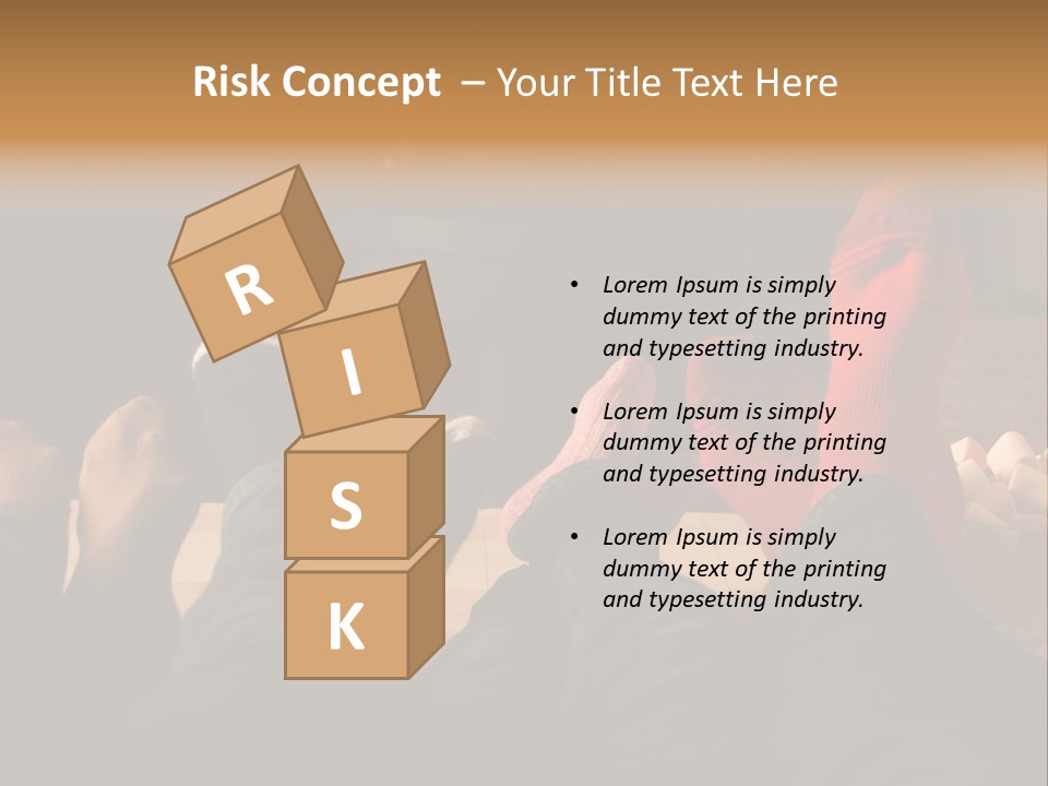 Detail Relaxing Dad PowerPoint Template