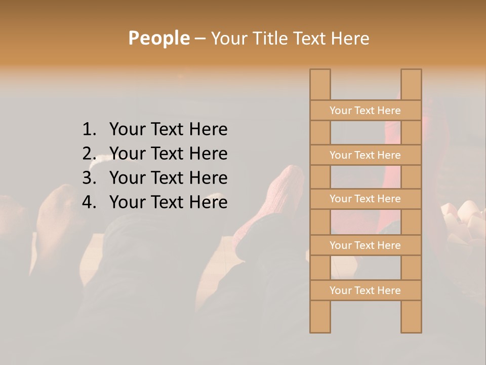 Detail Relaxing Dad PowerPoint Template