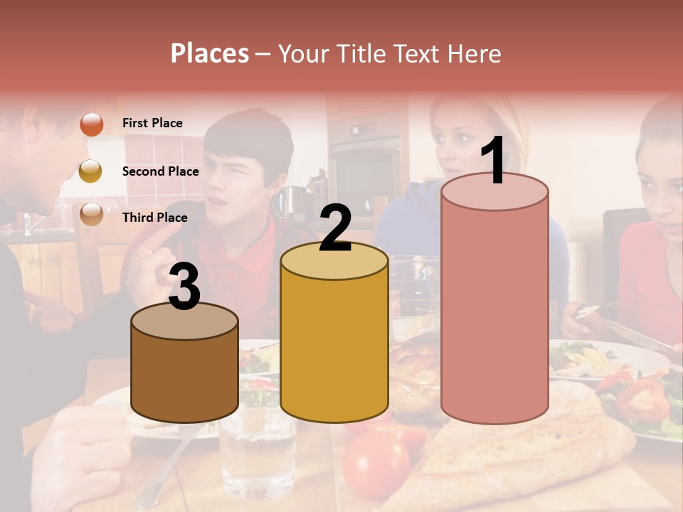 Teen Father Lunch PowerPoint Template