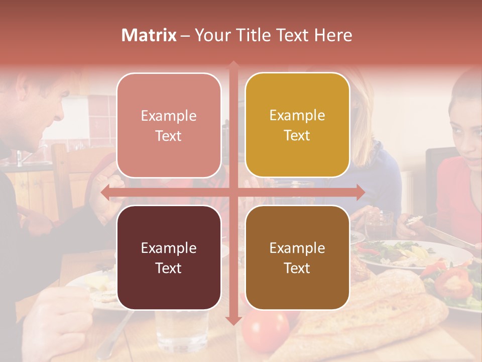 Teen Father Lunch PowerPoint Template