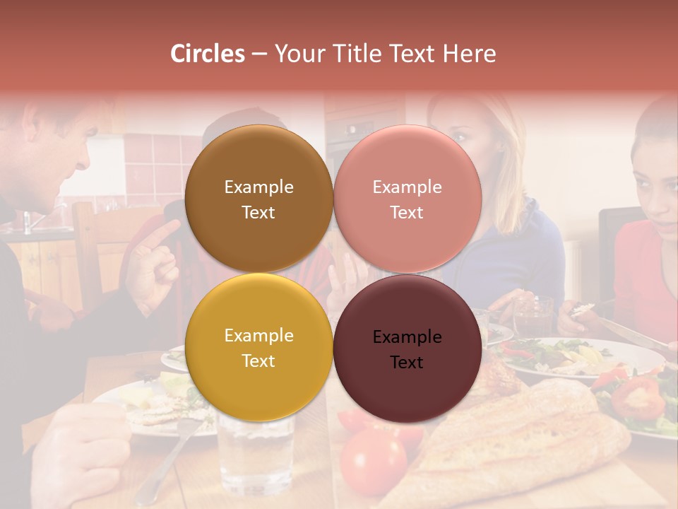 Teen Father Lunch PowerPoint Template