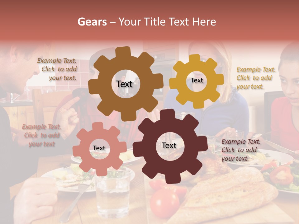 Teen Father Lunch PowerPoint Template