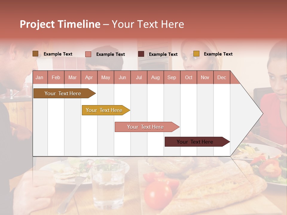 Teen Father Lunch PowerPoint Template