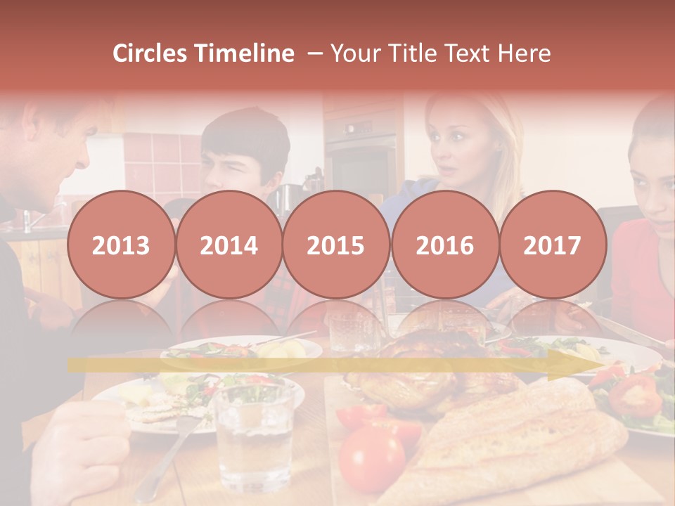 Teen Father Lunch PowerPoint Template