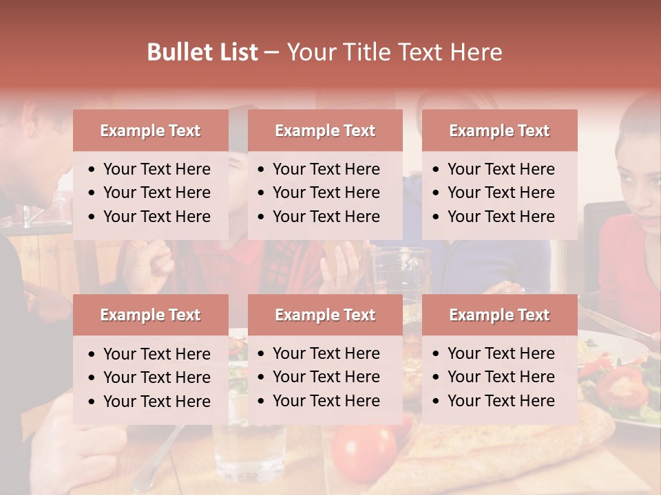 Teen Father Lunch PowerPoint Template