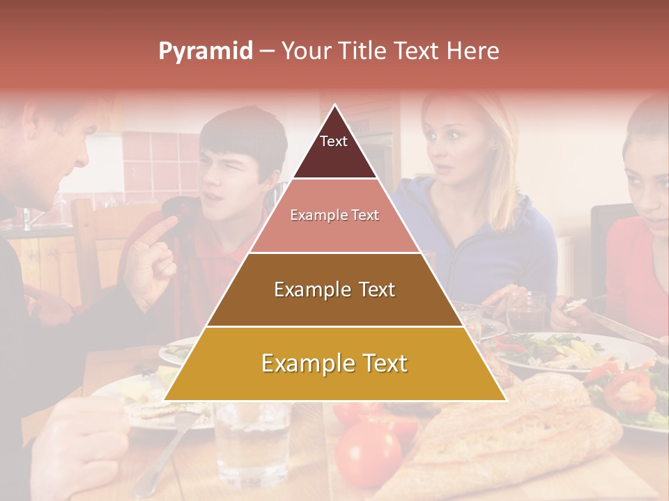 Teen Father Lunch PowerPoint Template