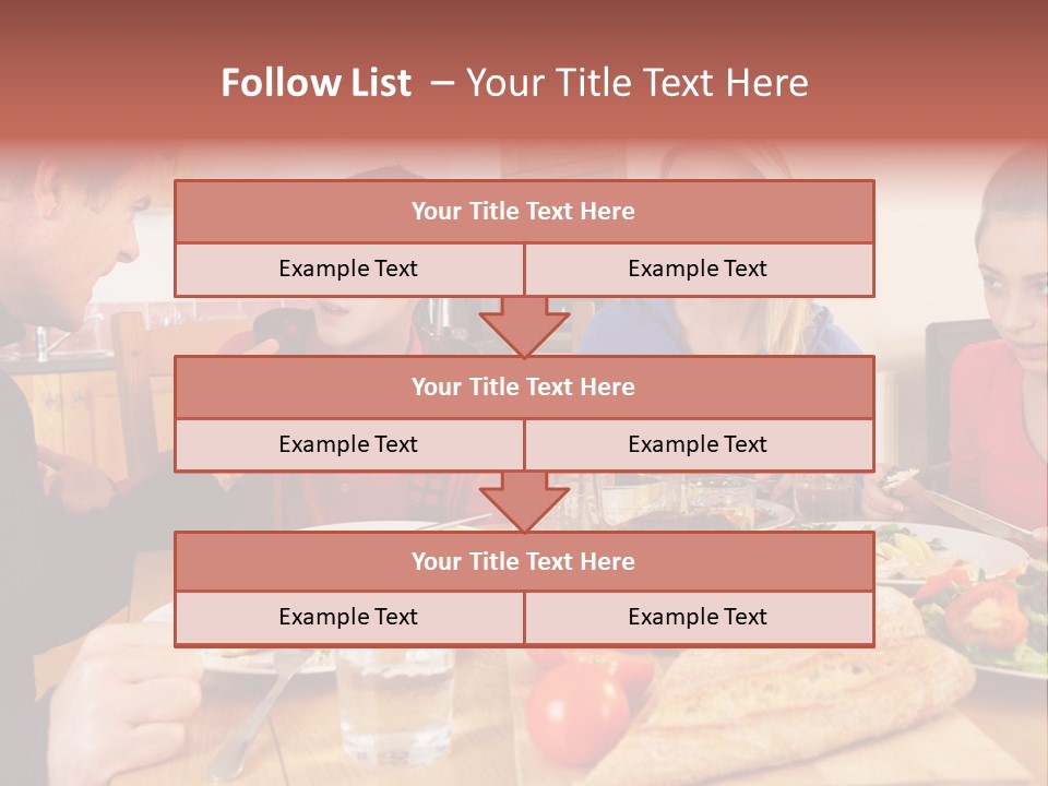 Teen Father Lunch PowerPoint Template