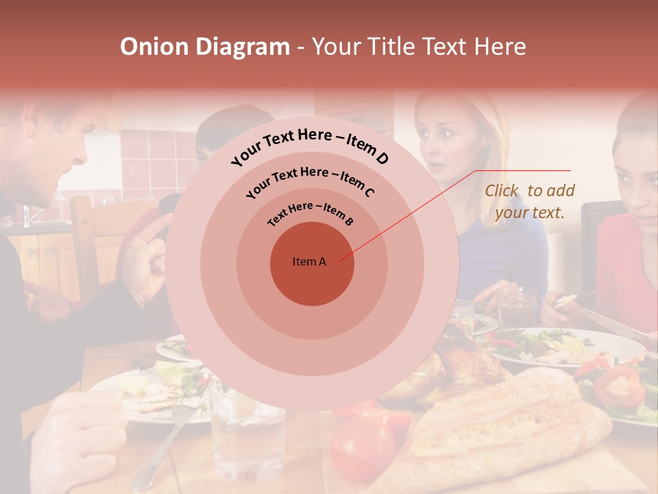 Teen Father Lunch PowerPoint Template