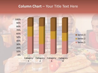 Teen Father Lunch PowerPoint Template