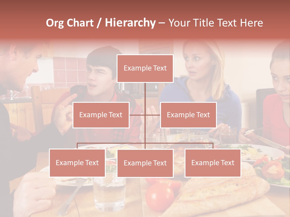 Teen Father Lunch PowerPoint Template