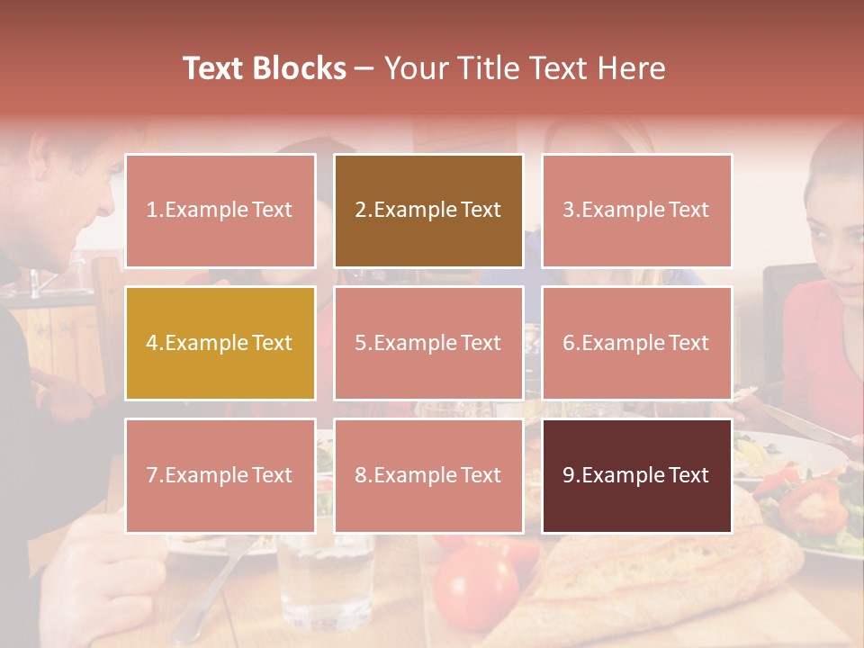 Teen Father Lunch PowerPoint Template