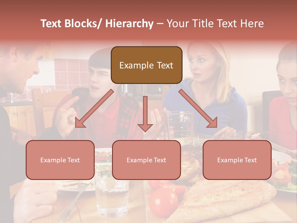 Teen Father Lunch PowerPoint Template