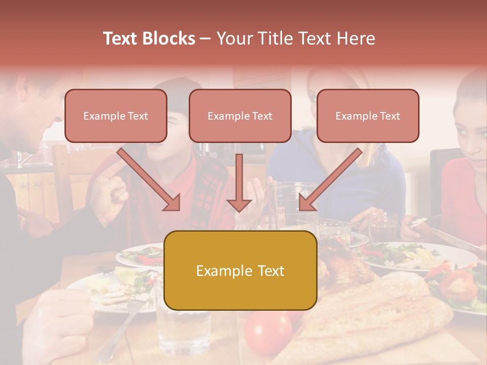 Teen Father Lunch PowerPoint Template