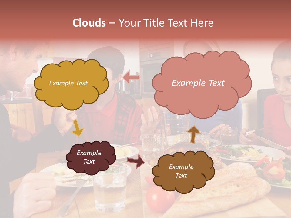 Teen Father Lunch PowerPoint Template