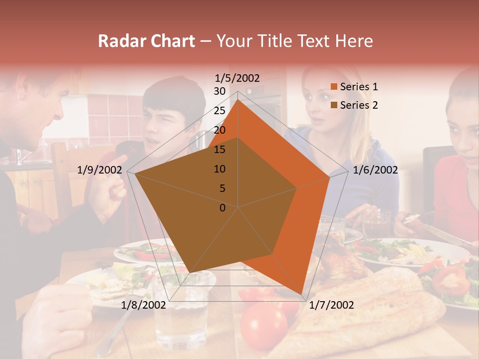 Teen Father Lunch PowerPoint Template