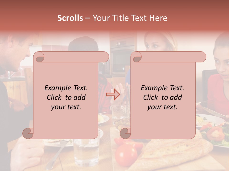 Teen Father Lunch PowerPoint Template