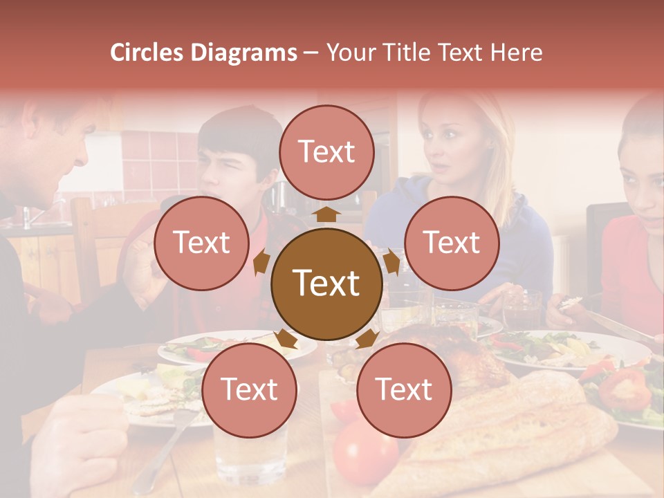 Teen Father Lunch PowerPoint Template