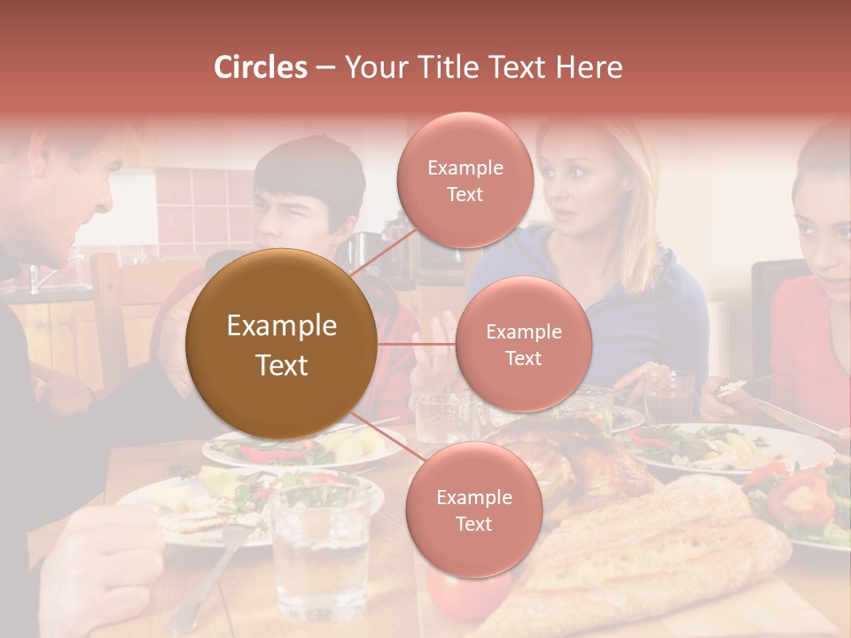 Teen Father Lunch PowerPoint Template