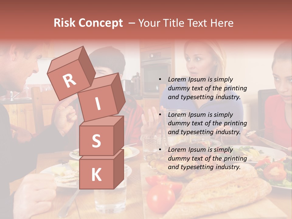 Teen Father Lunch PowerPoint Template