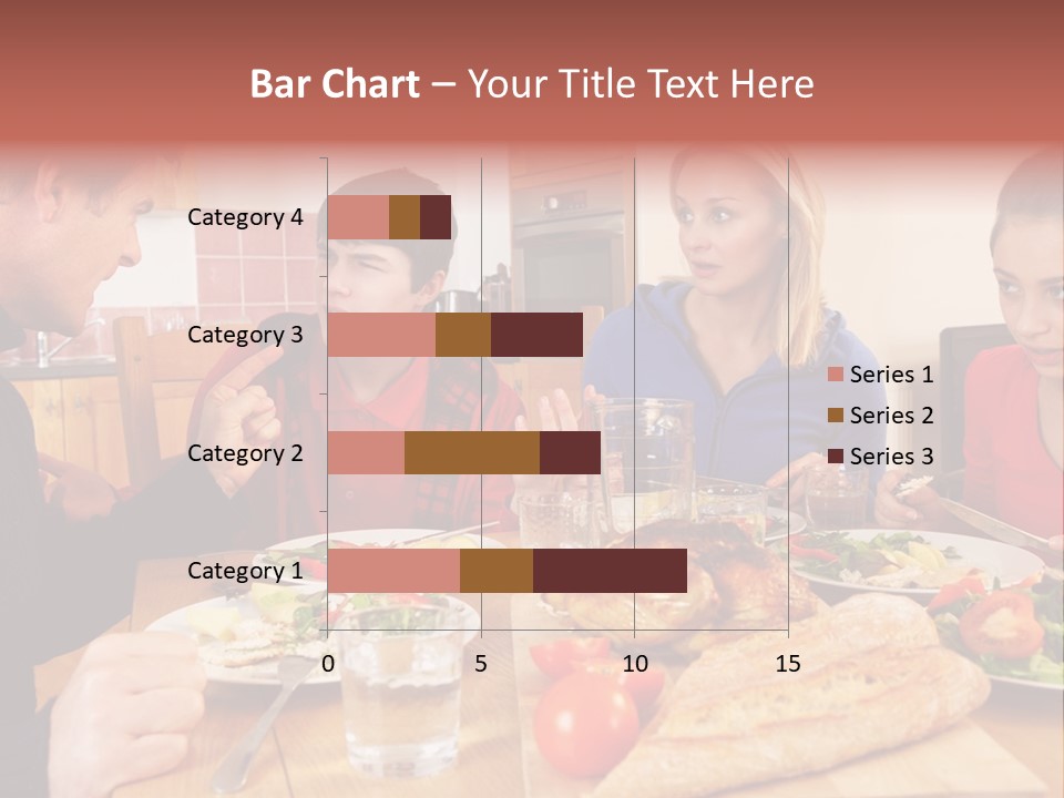 Teen Father Lunch PowerPoint Template